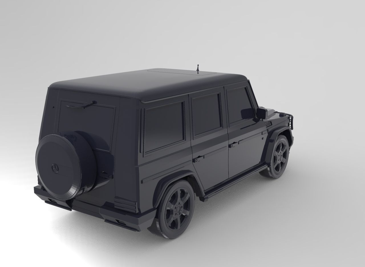 Mersedes Benz G500  3D print model_7