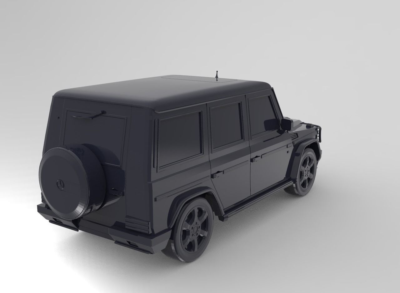 Mersedes Benz G500  3D print model_9