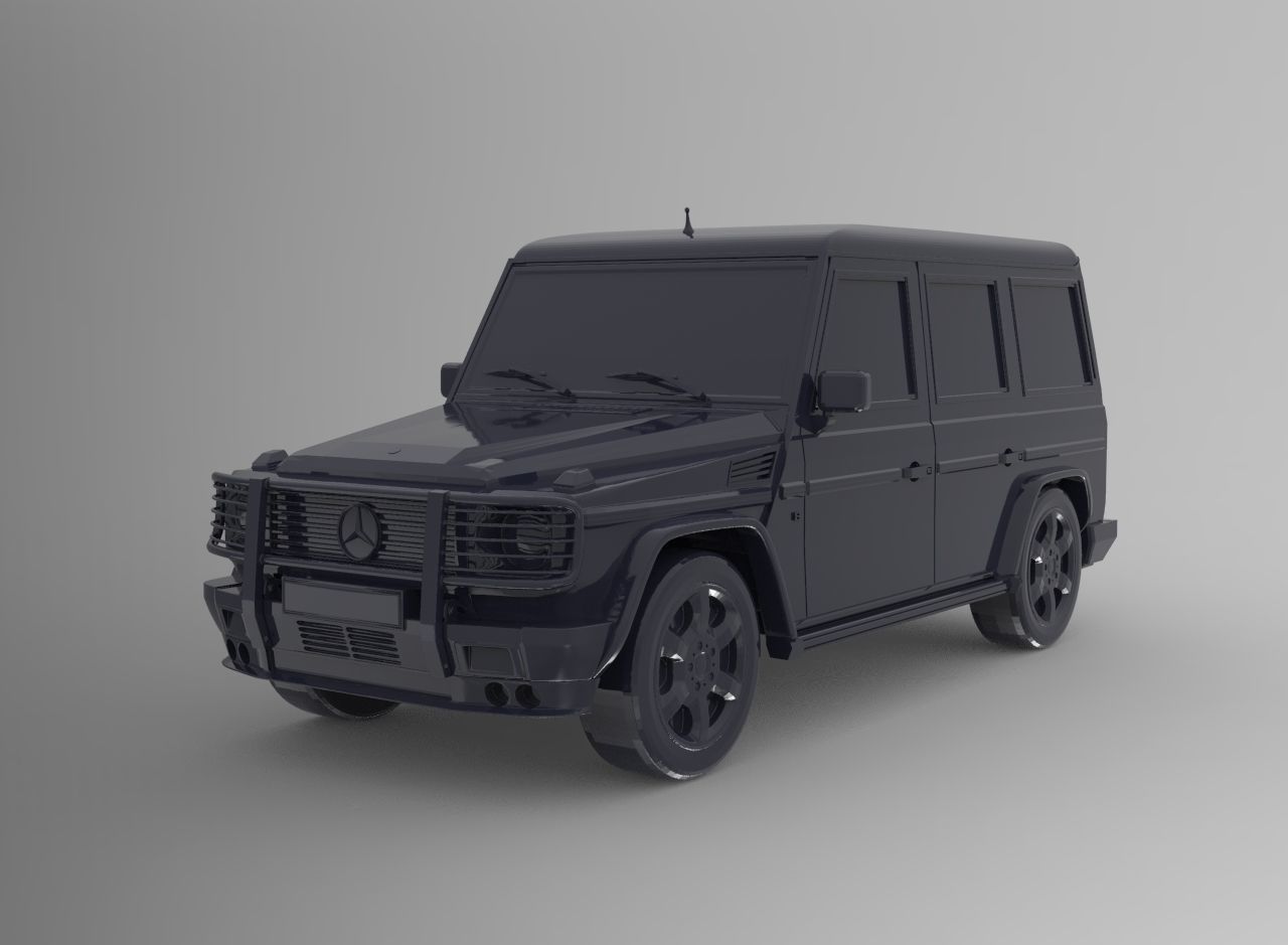 Mersedes Benz G500  3D print model_6