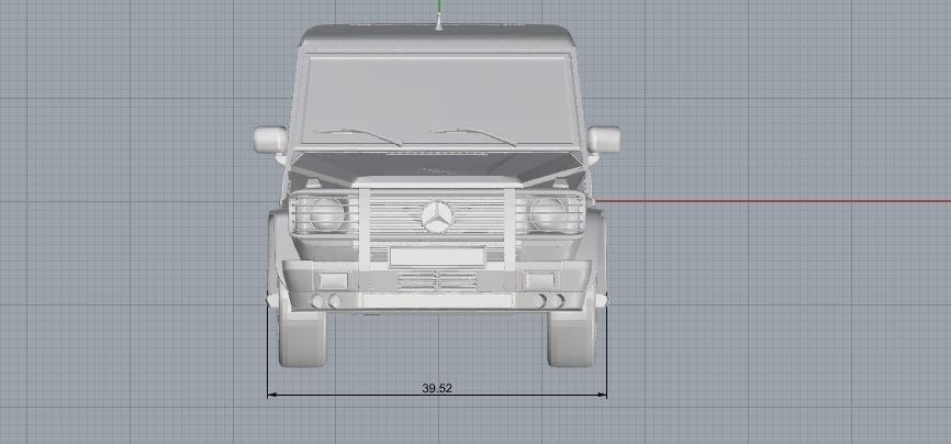 Mersedes Benz G500  3D print model_13