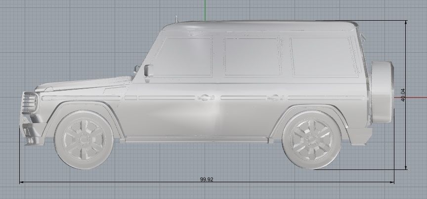 Mersedes Benz G500  3D print model_12