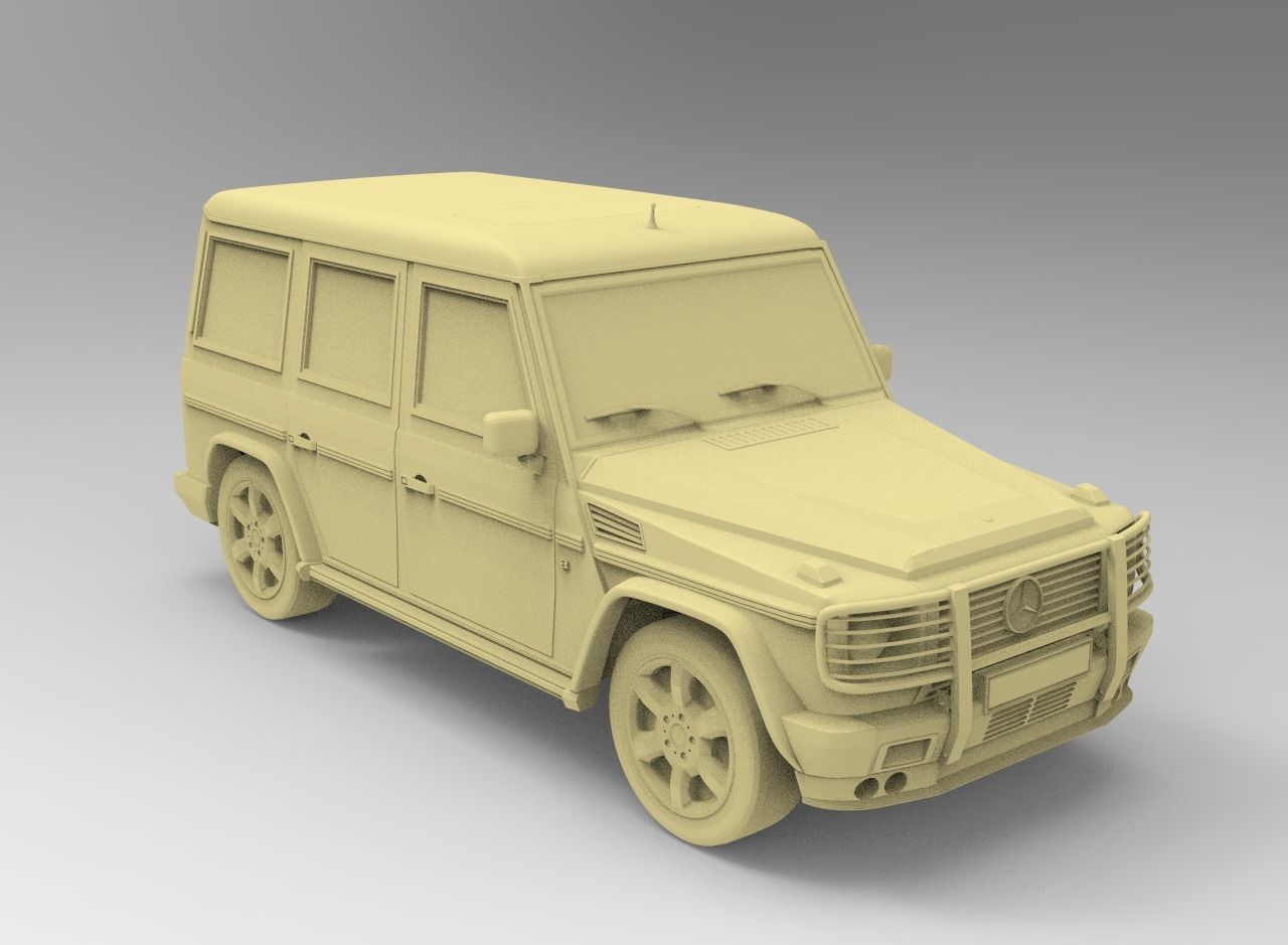 Mersedes Benz G500  3D print model_11