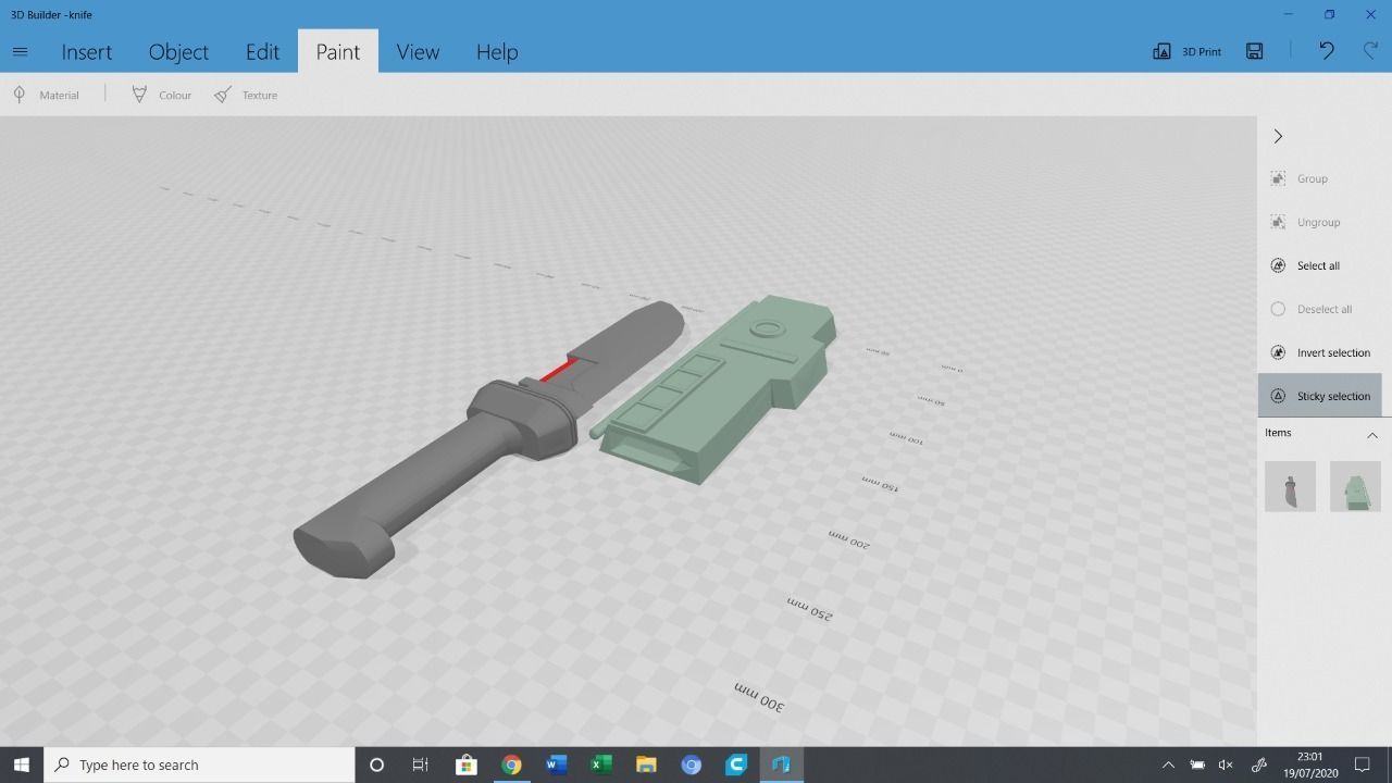 Hunter clone force 99 the bad batch melee weapon 3D print model_5