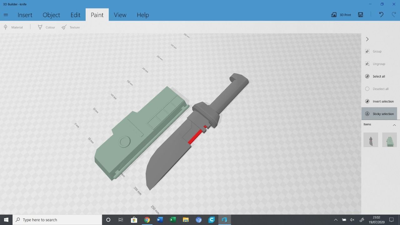 Hunter clone force 99 the bad batch melee weapon 3D print model_2