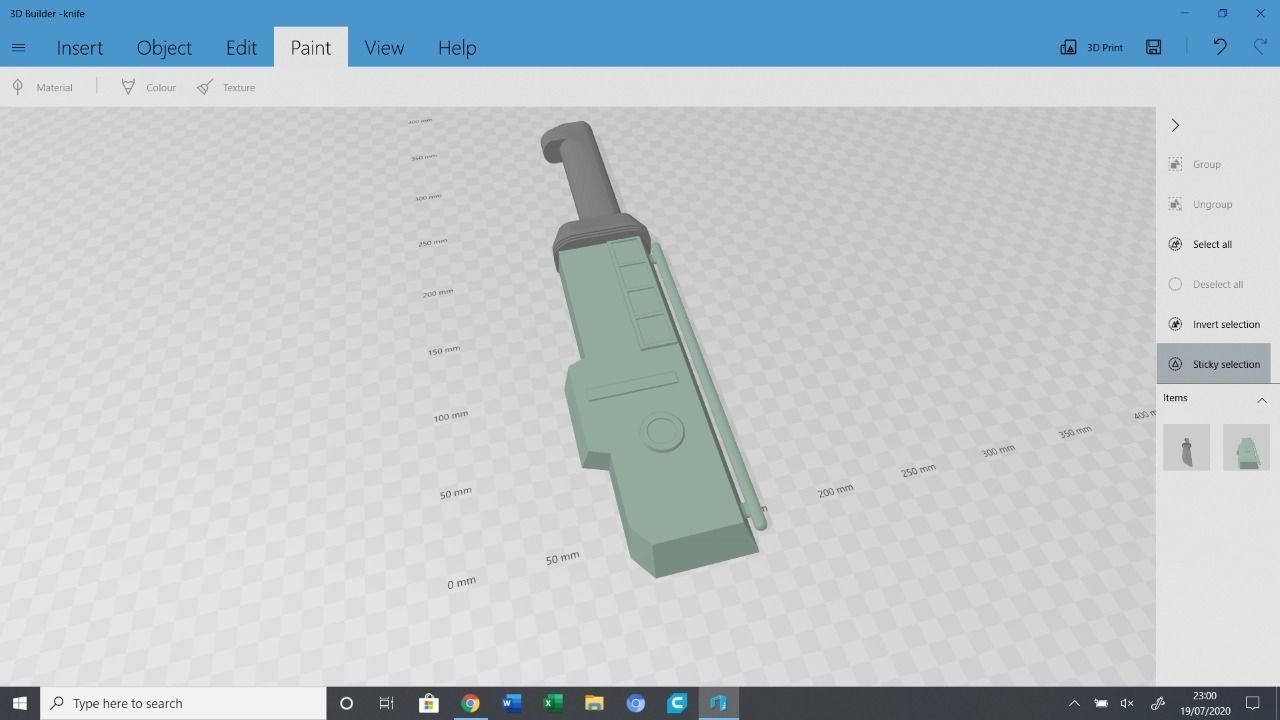 Hunter clone force 99 the bad batch melee weapon 3D print model_1
