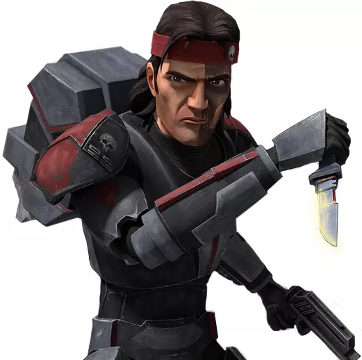 Hunter clone force 99 the bad batch melee weapon 3D print model_0