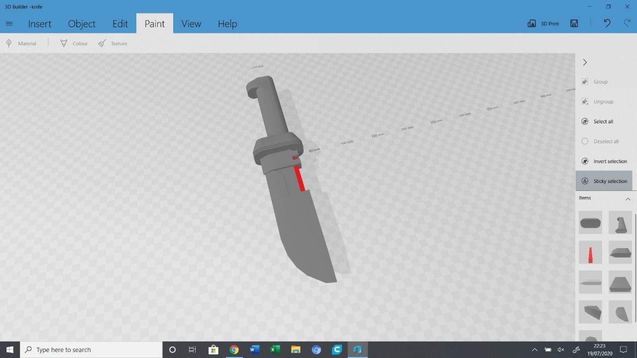 Hunter clone force 99 the bad batch melee weapon 3D print model_3