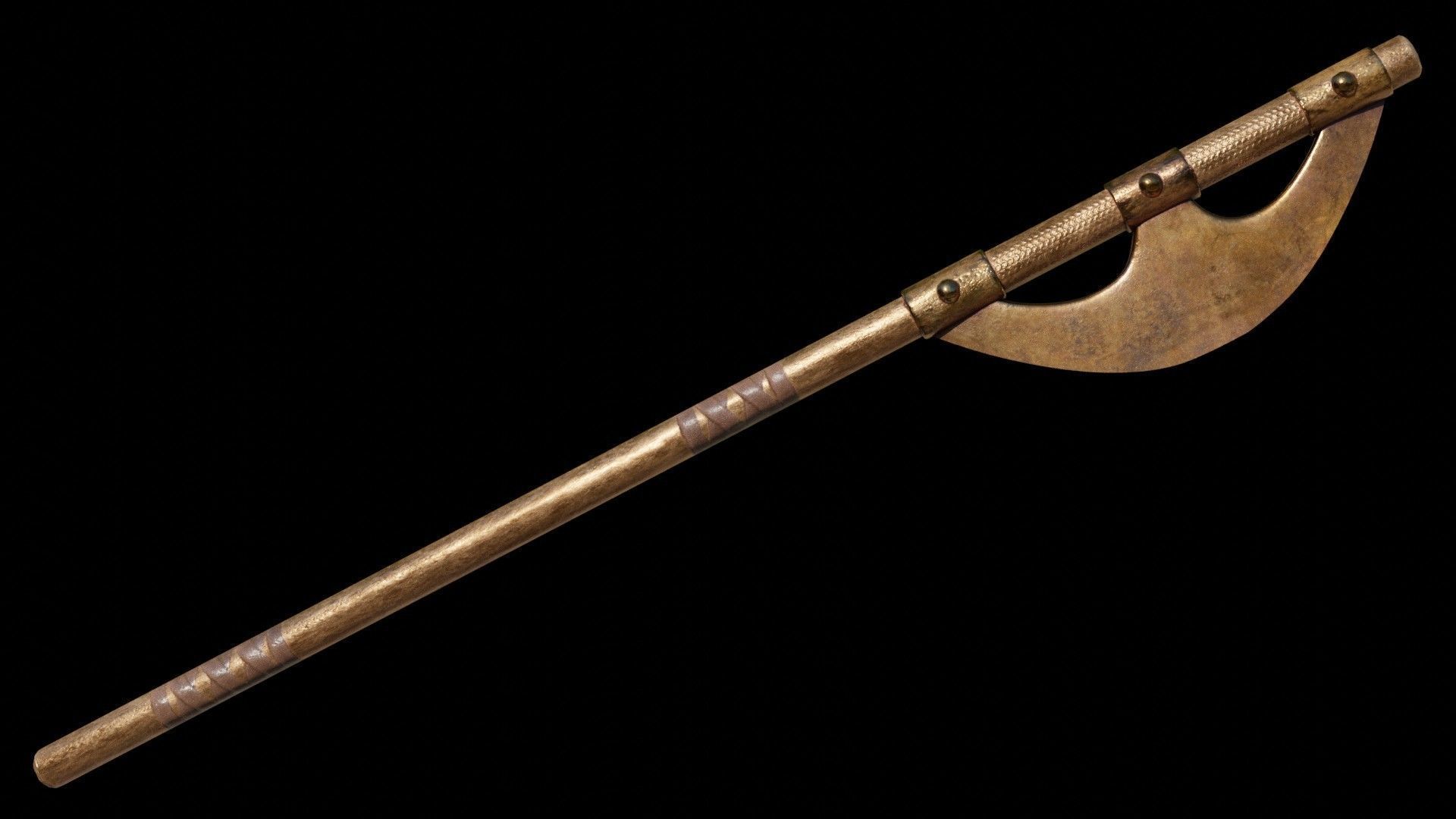 Epsilon Axe Low-poly 3D model_7