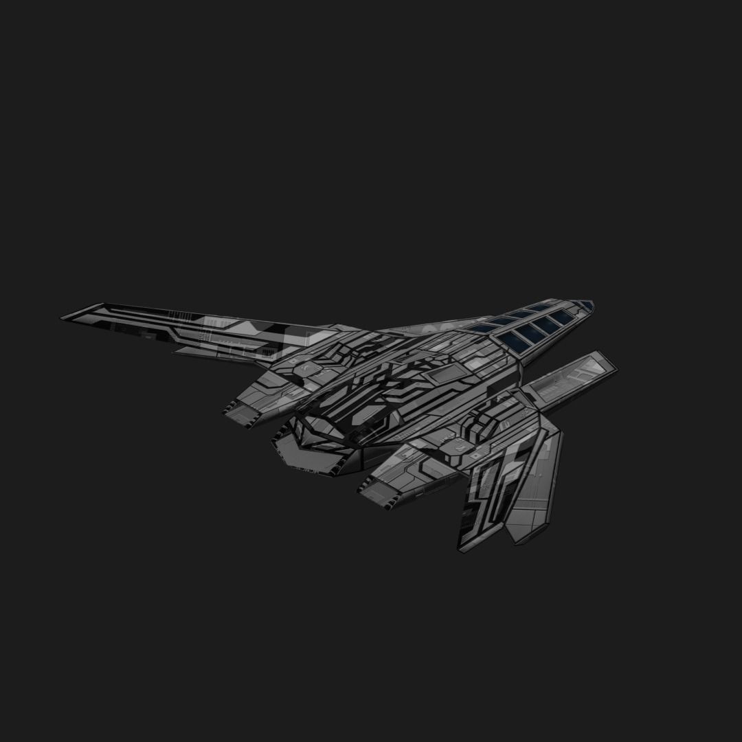 AES-1 Spaceship 3D model_2