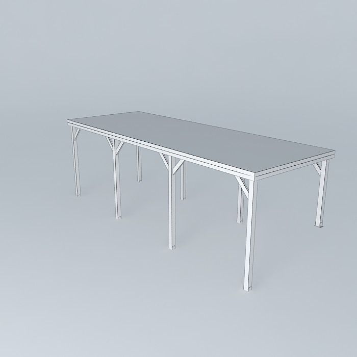 Deco Chalet 2015 MESTDAGH Xavier Toit plat Free 3D model_4