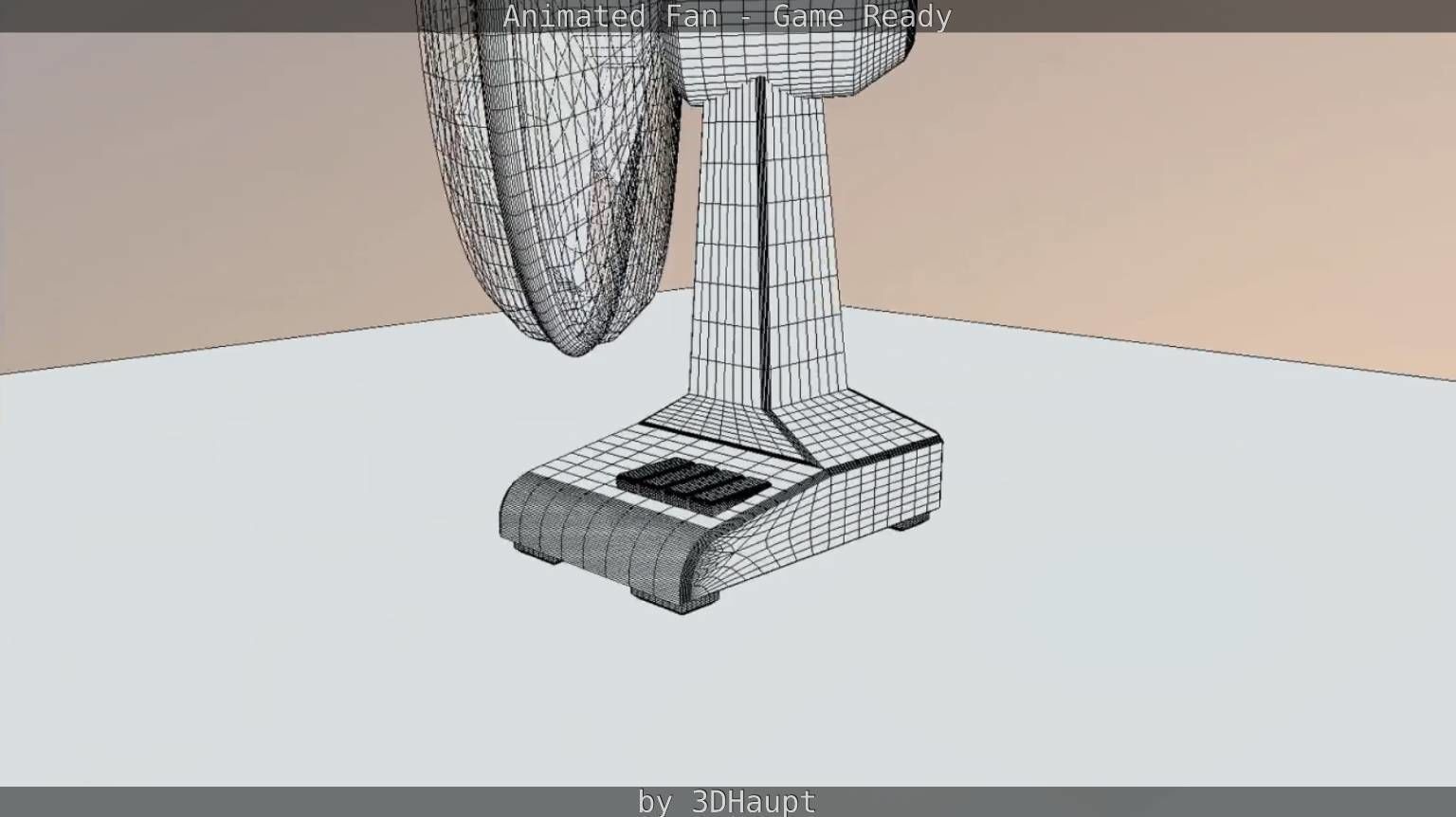 Animated Fan Game Ready Low-poly 3D model_69