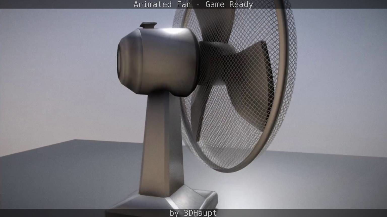 Animated Fan Game Ready Low-poly 3D model_64