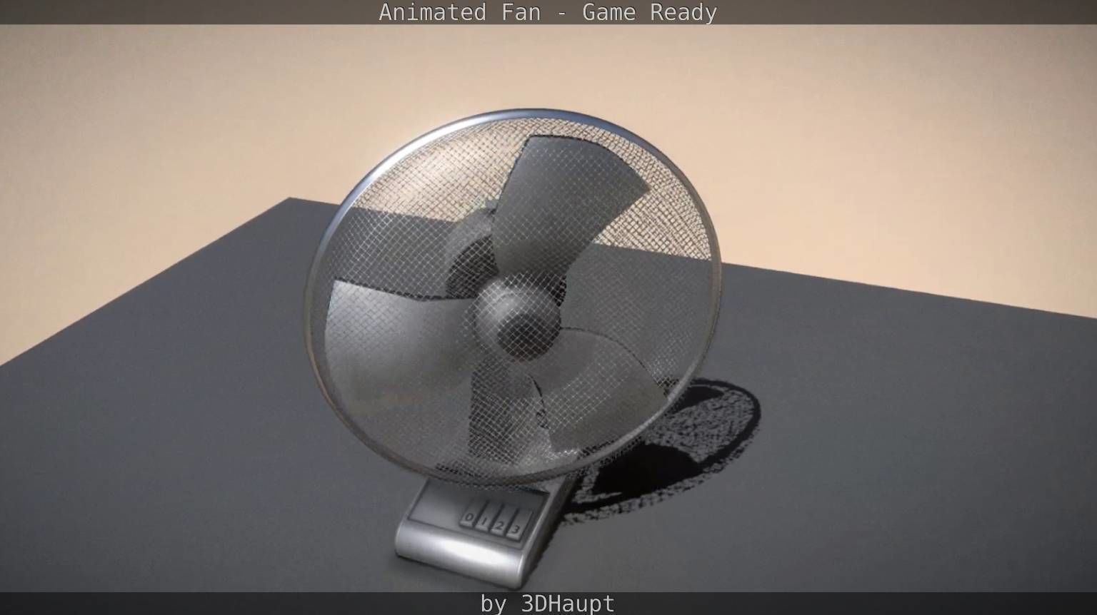 Animated Fan Game Ready Low-poly 3D model_25