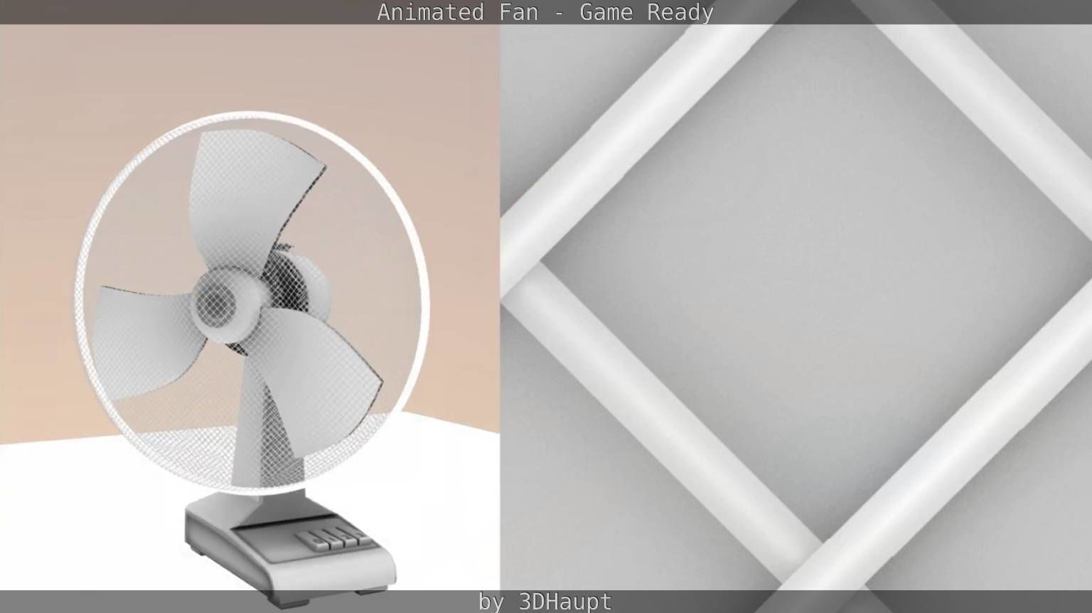 Animated Fan Game Ready Low-poly 3D model_44