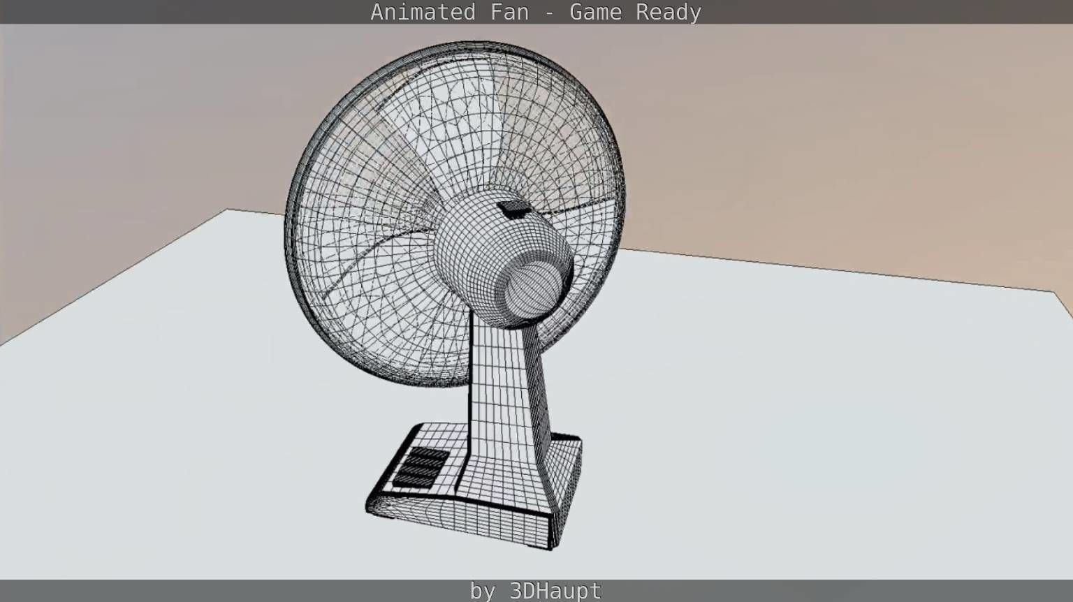 Animated Fan Game Ready Low-poly 3D model_78