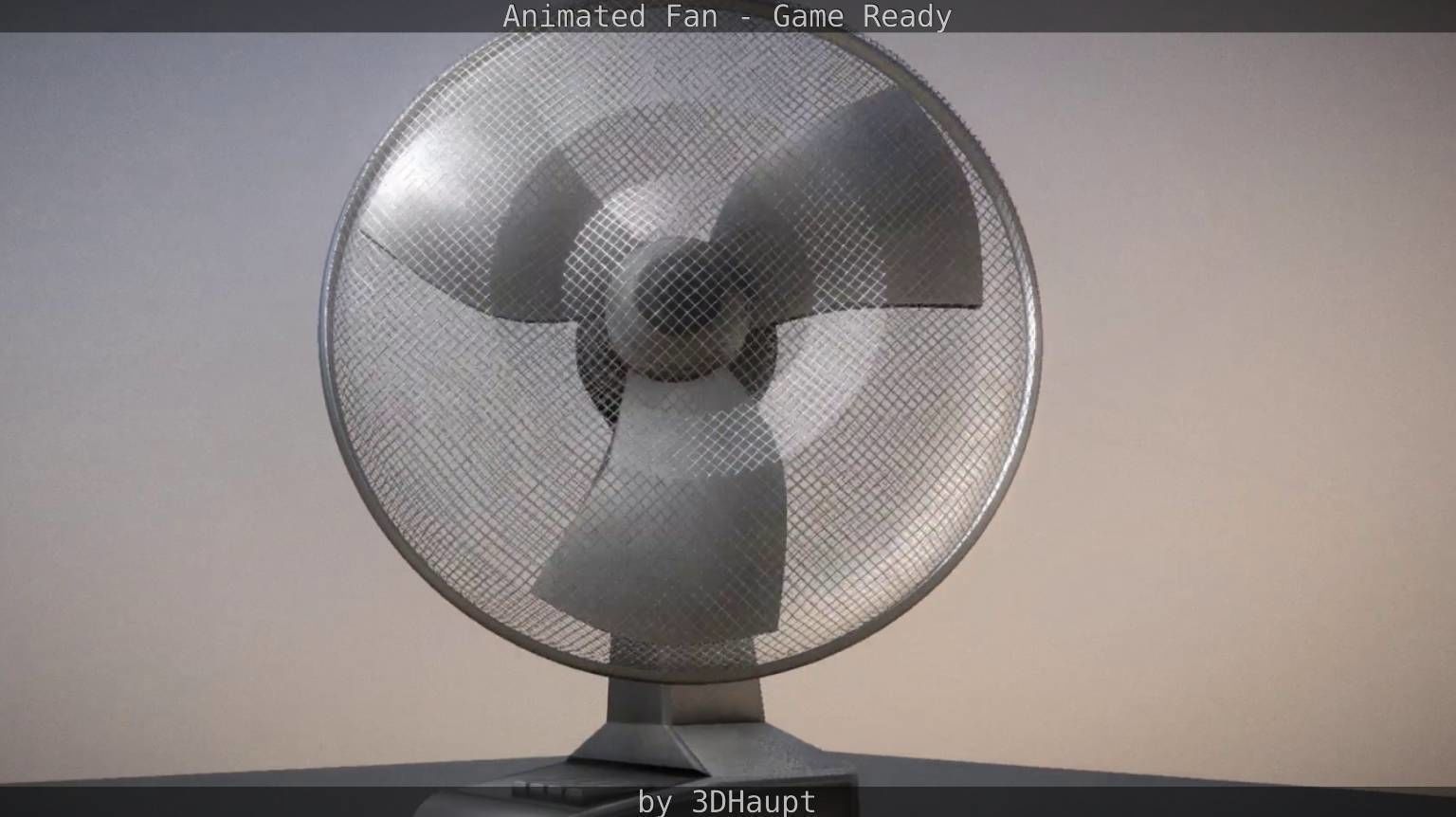 Animated Fan Game Ready Low-poly 3D model_29