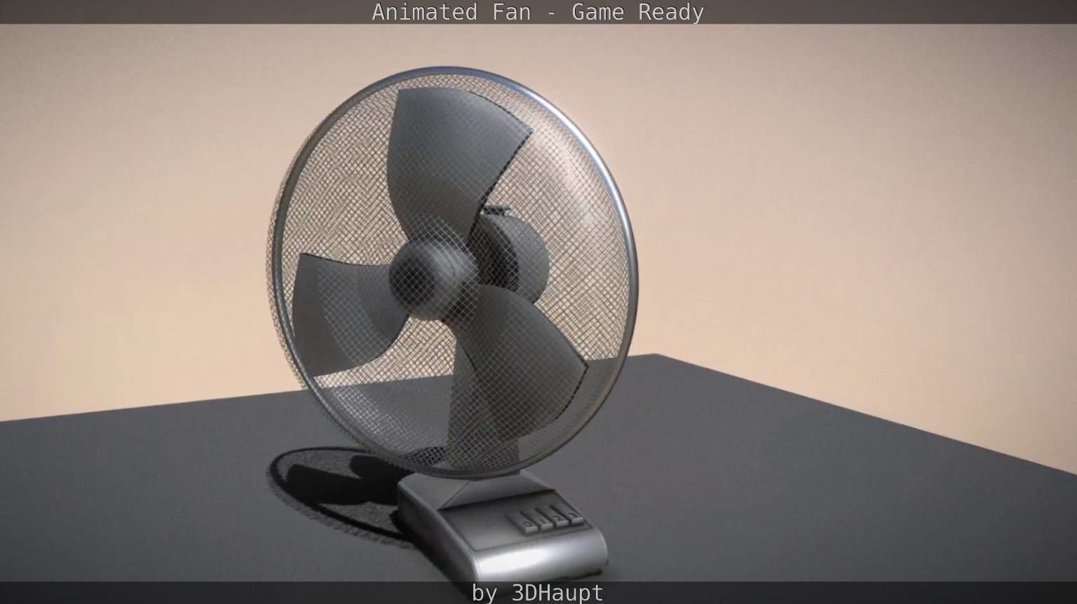 Animated Fan Game Ready Low-poly 3D model_36