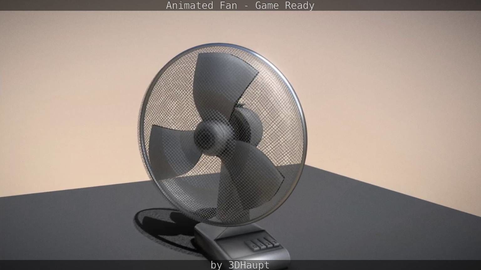 Animated Fan Game Ready Low-poly 3D model_40