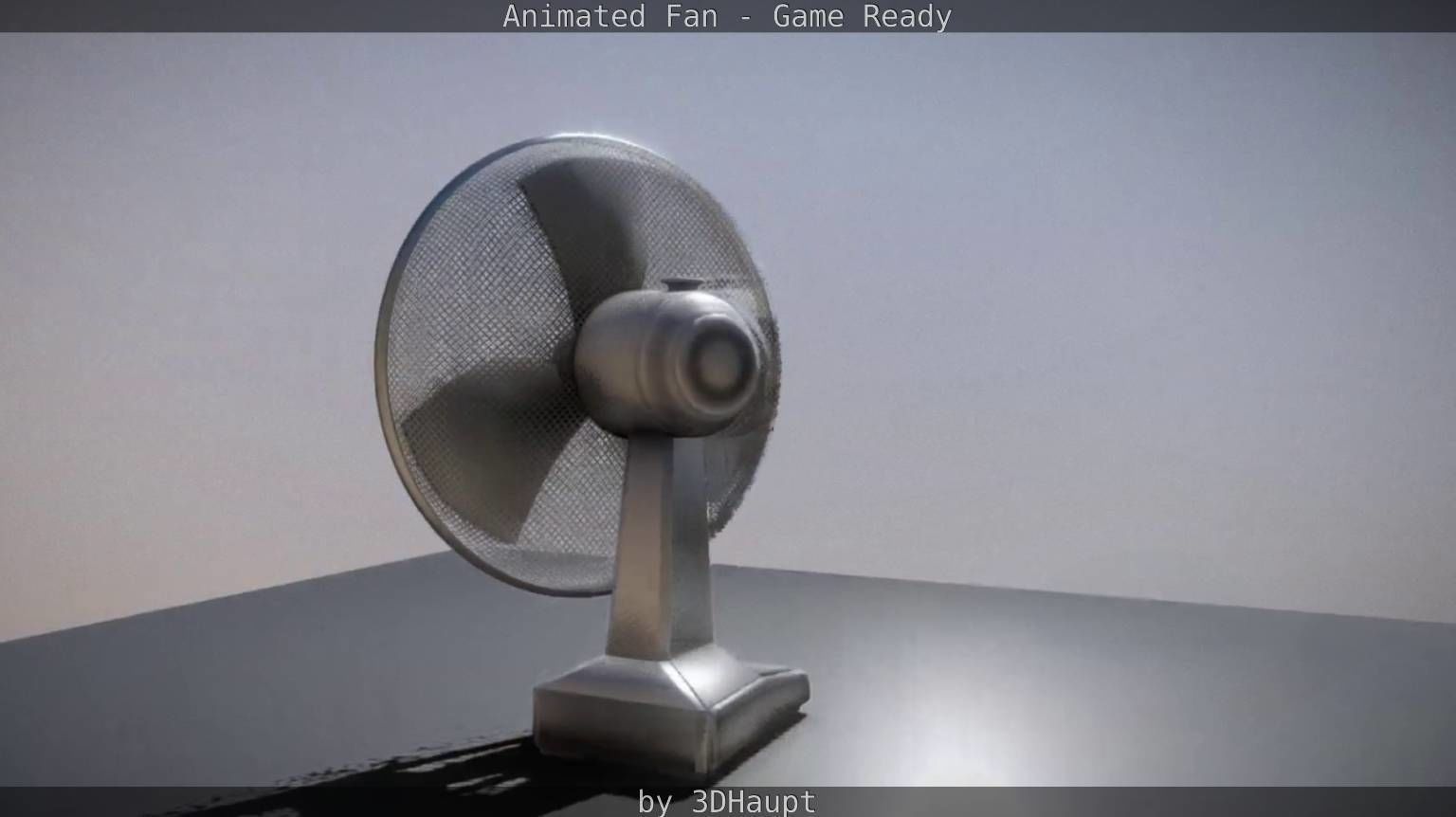 Animated Fan Game Ready Low-poly 3D model_17