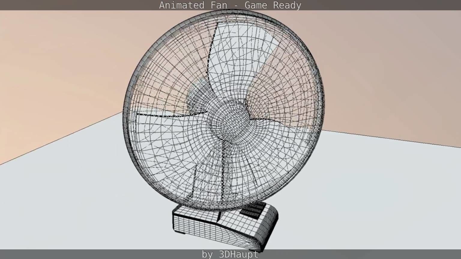 Animated Fan Game Ready Low-poly 3D model_75