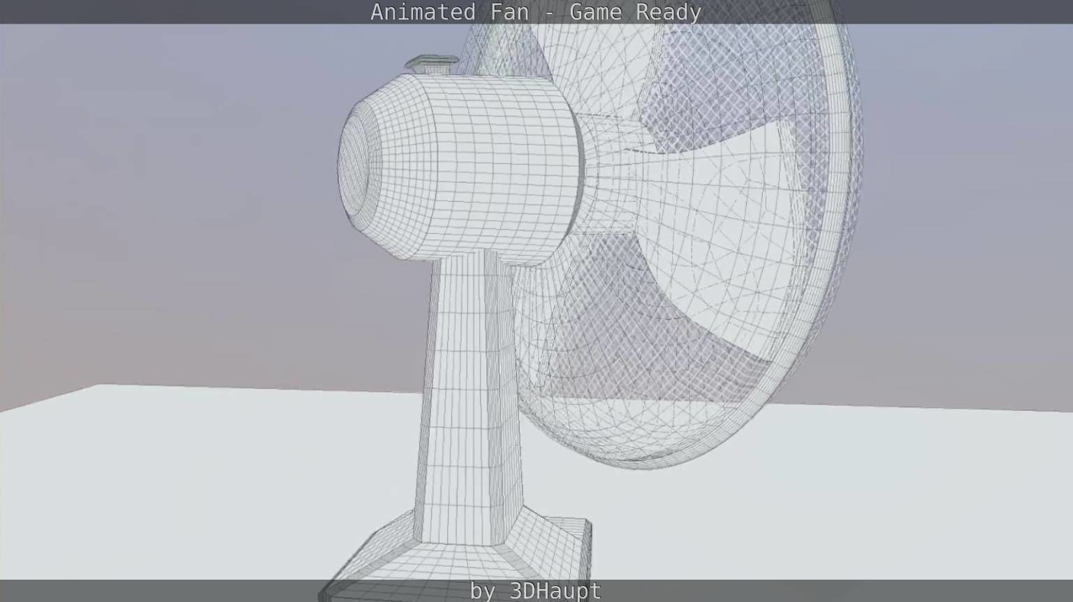 Animated Fan Game Ready Low-poly 3D model_67