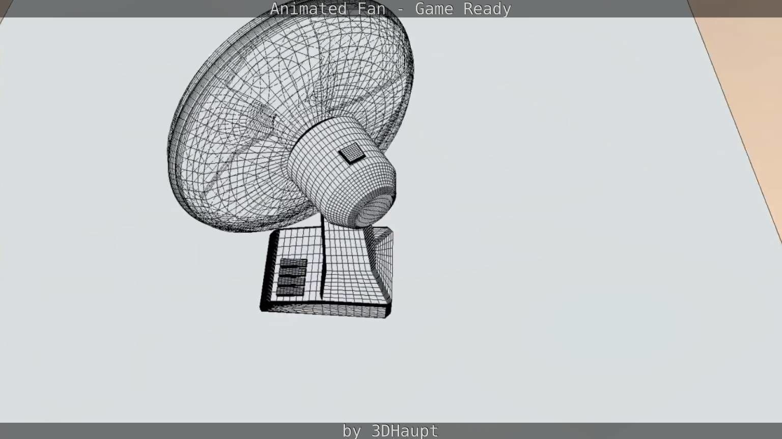 Animated Fan Game Ready Low-poly 3D model_76