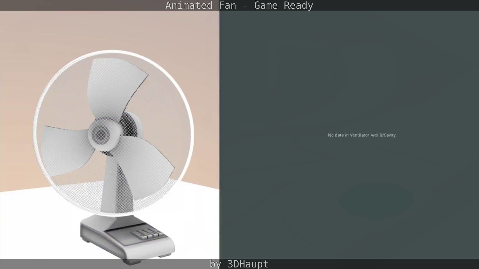 Animated Fan Game Ready Low-poly 3D model_60