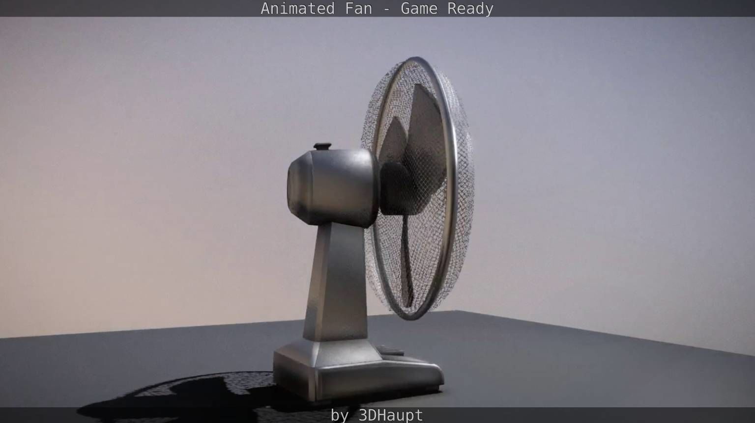 Animated Fan Game Ready Low-poly 3D model_30