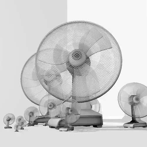 Animated Fan Game Ready Low-poly 3D model