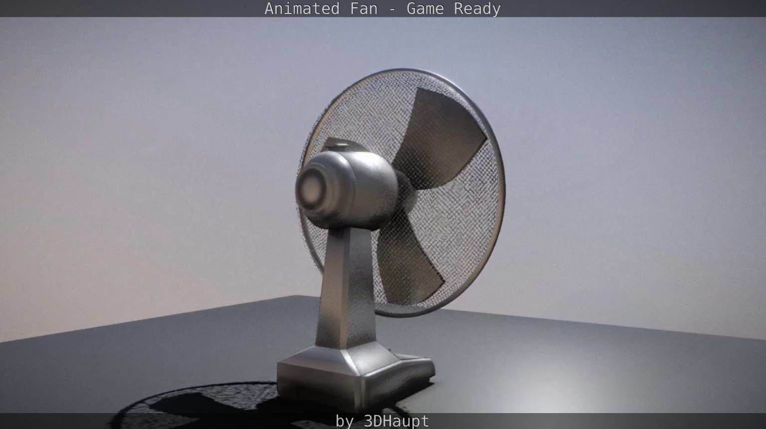 Animated Fan Game Ready Low-poly 3D model_26