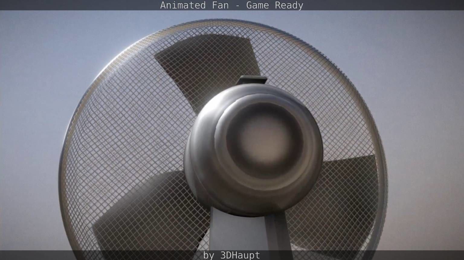 Animated Fan Game Ready Low-poly 3D model_63