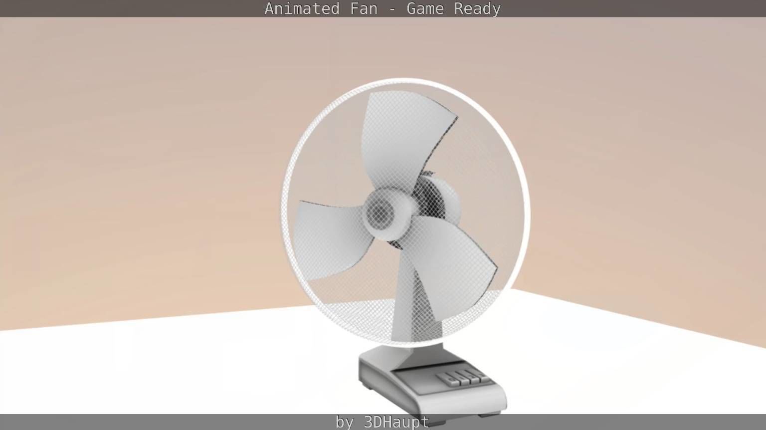 Animated Fan Game Ready Low-poly 3D model_56