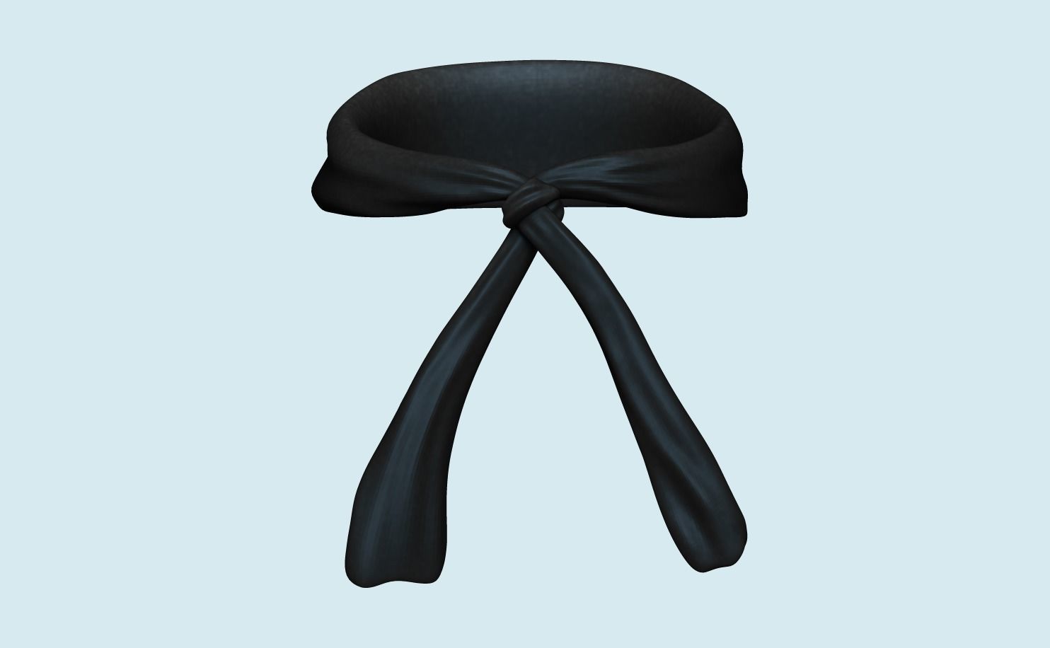 Naruto Bandana - Character Outfit Head Low-poly 3D model_3