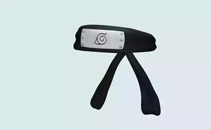Naruto Bandana - Character Outfit Head Low-poly 3D model