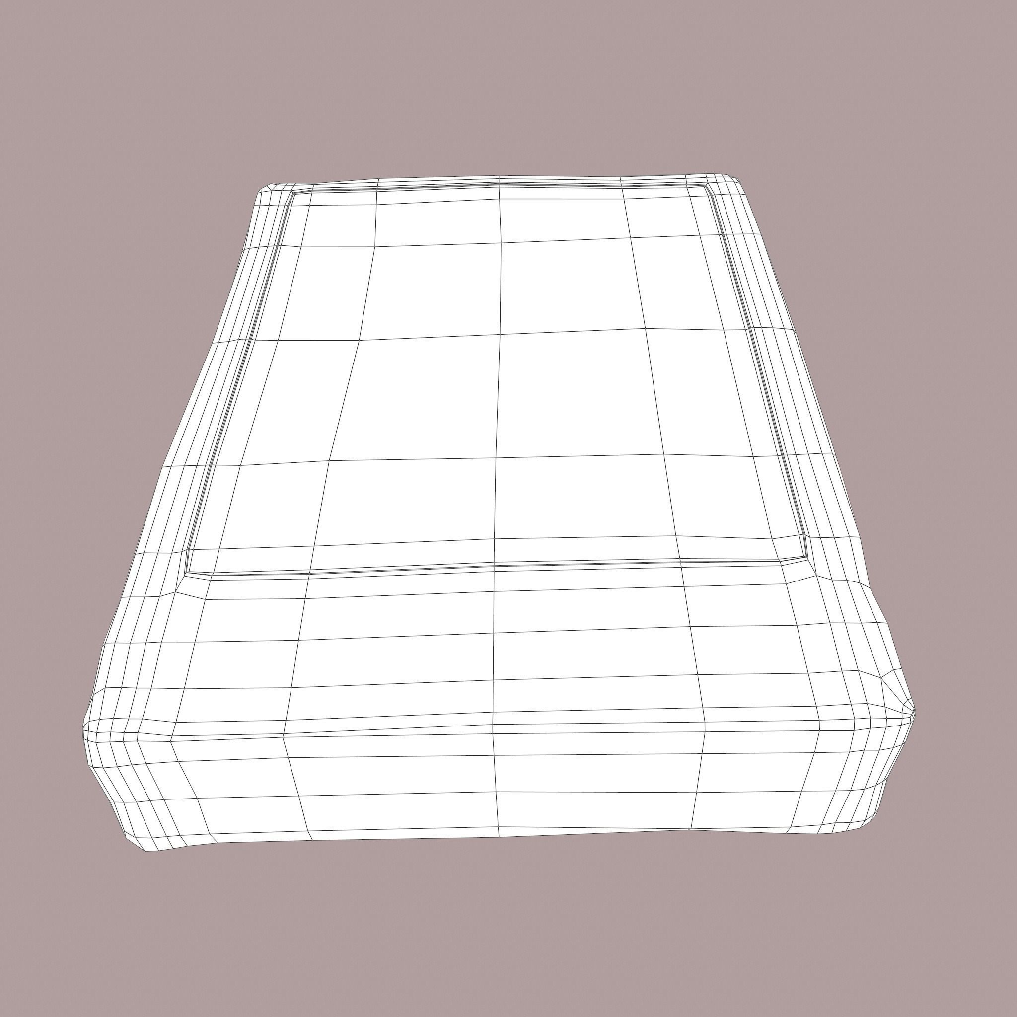 Grave Stone Version 3 Low-poly 3D model_48