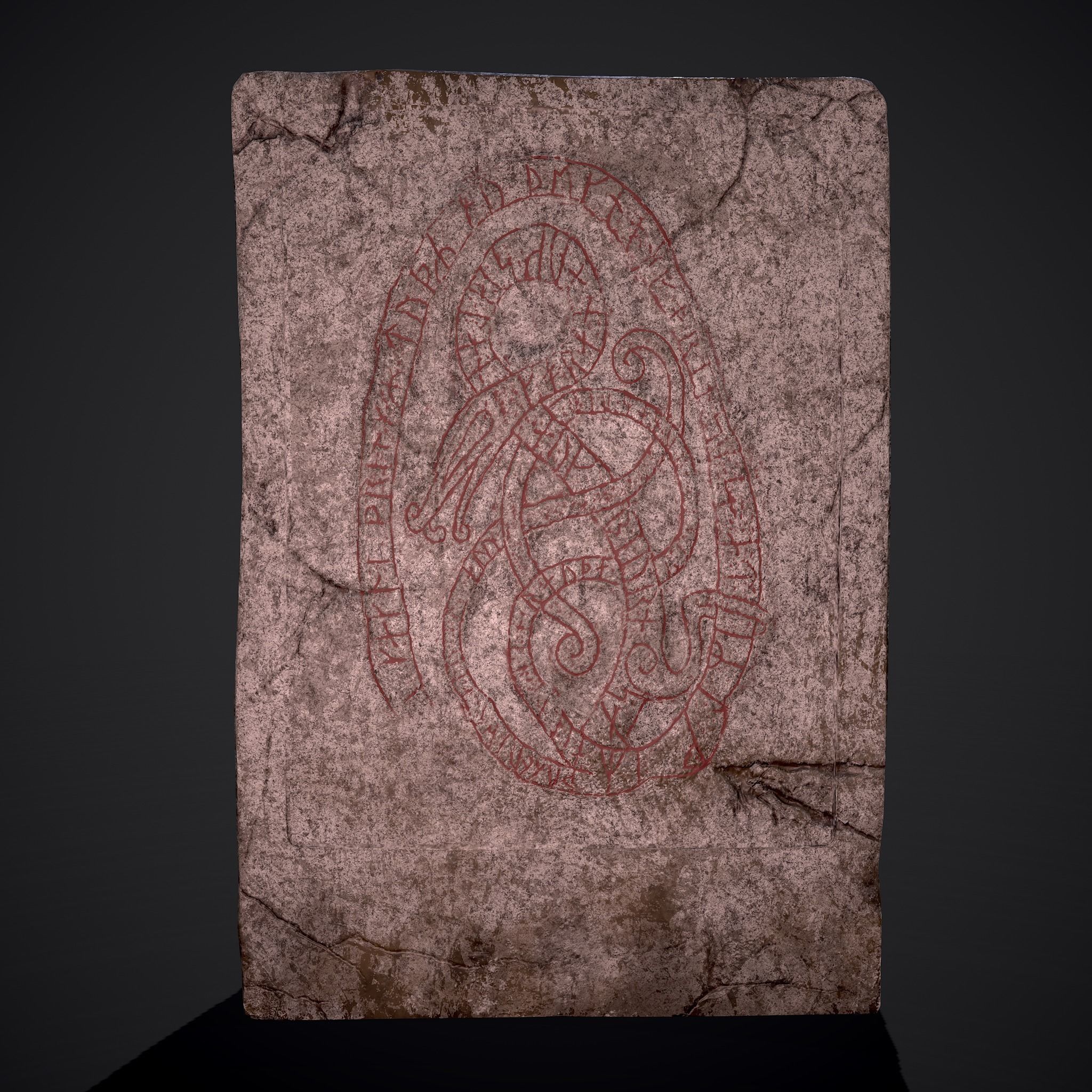 Grave Stone Version 3 Low-poly 3D model_28