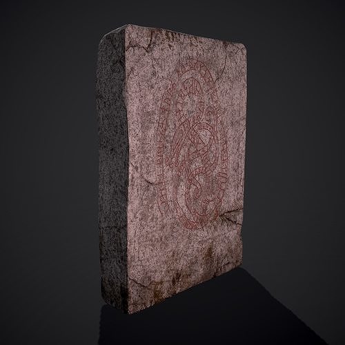 Grave Stone Version 3 Low-poly 3D model