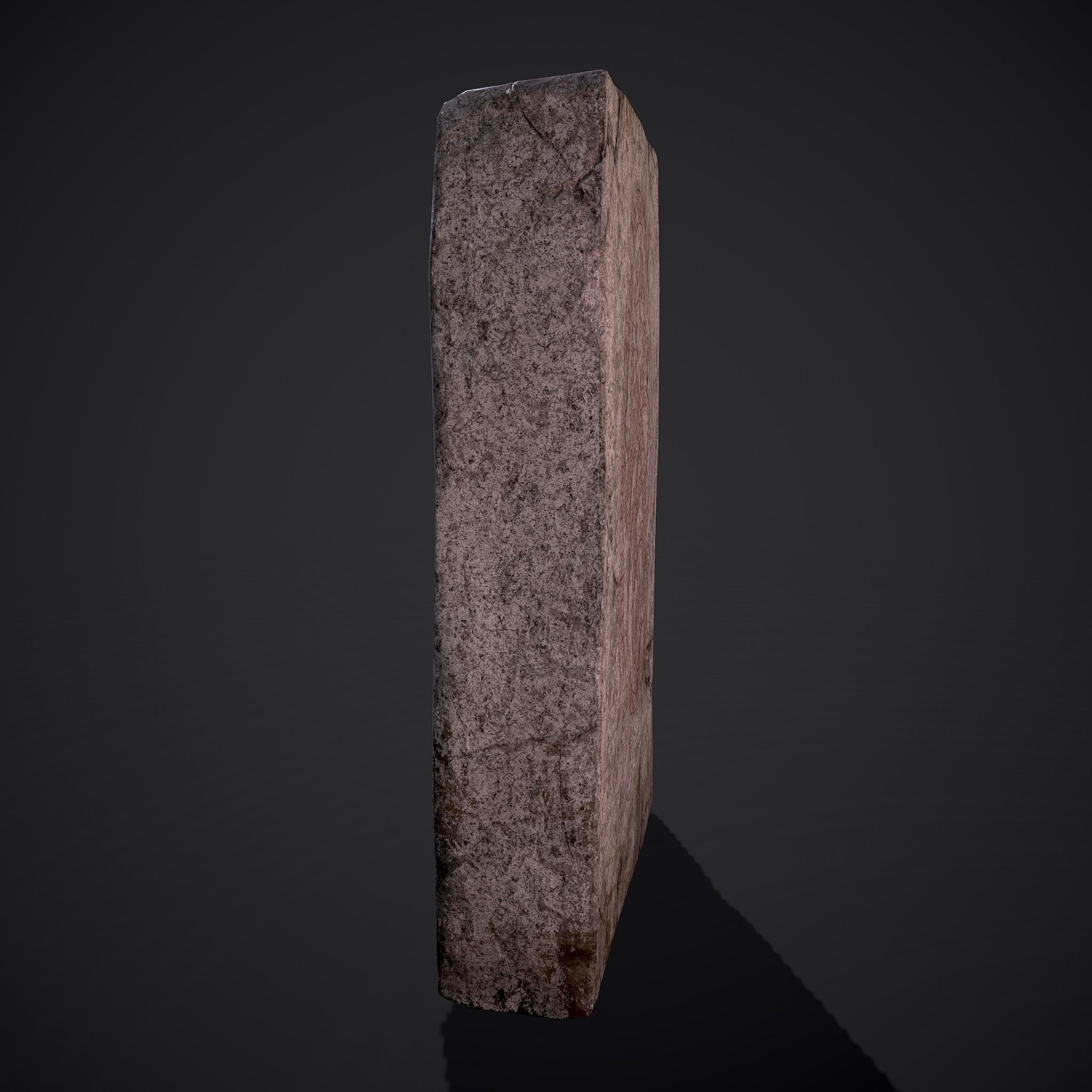 Grave Stone Version 3 Low-poly 3D model_3