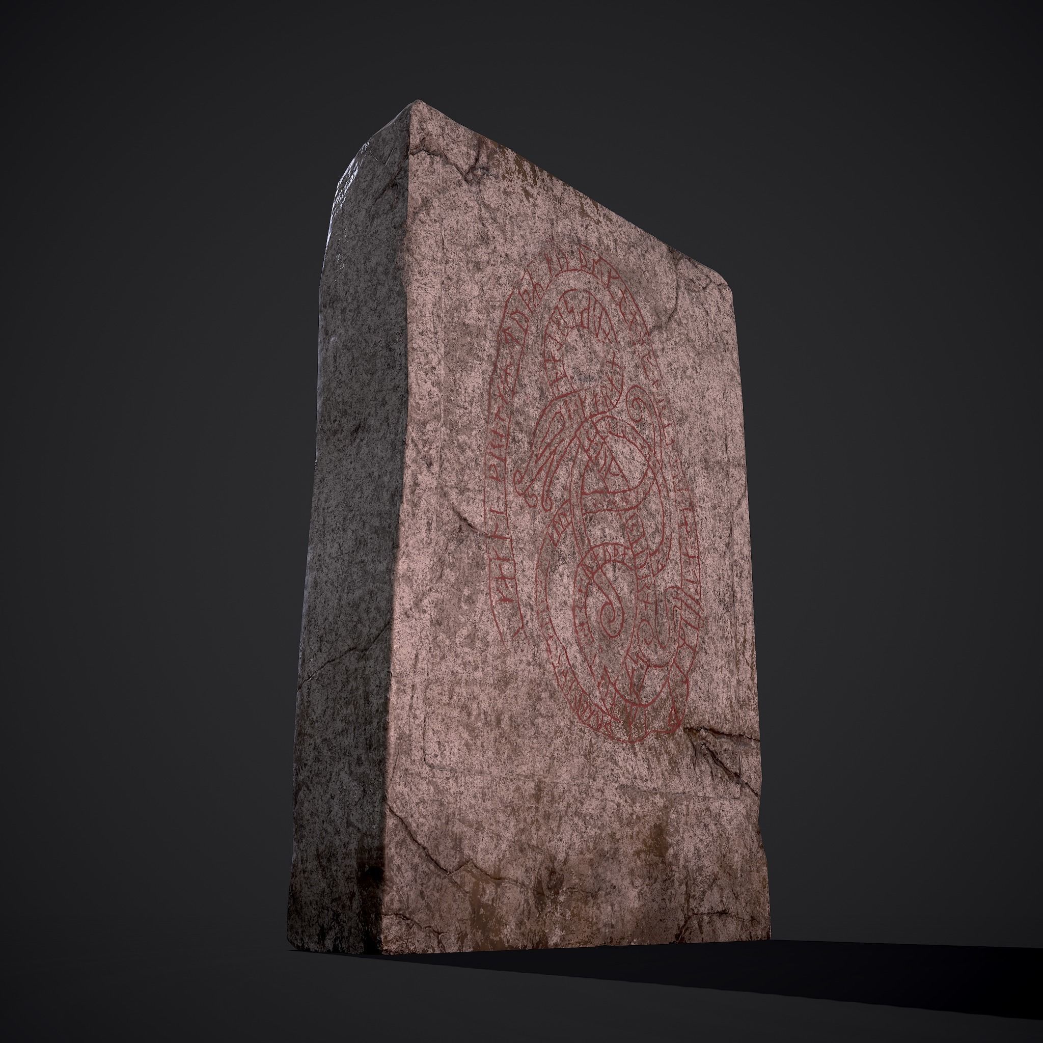 Grave Stone Version 3 Low-poly 3D model_22