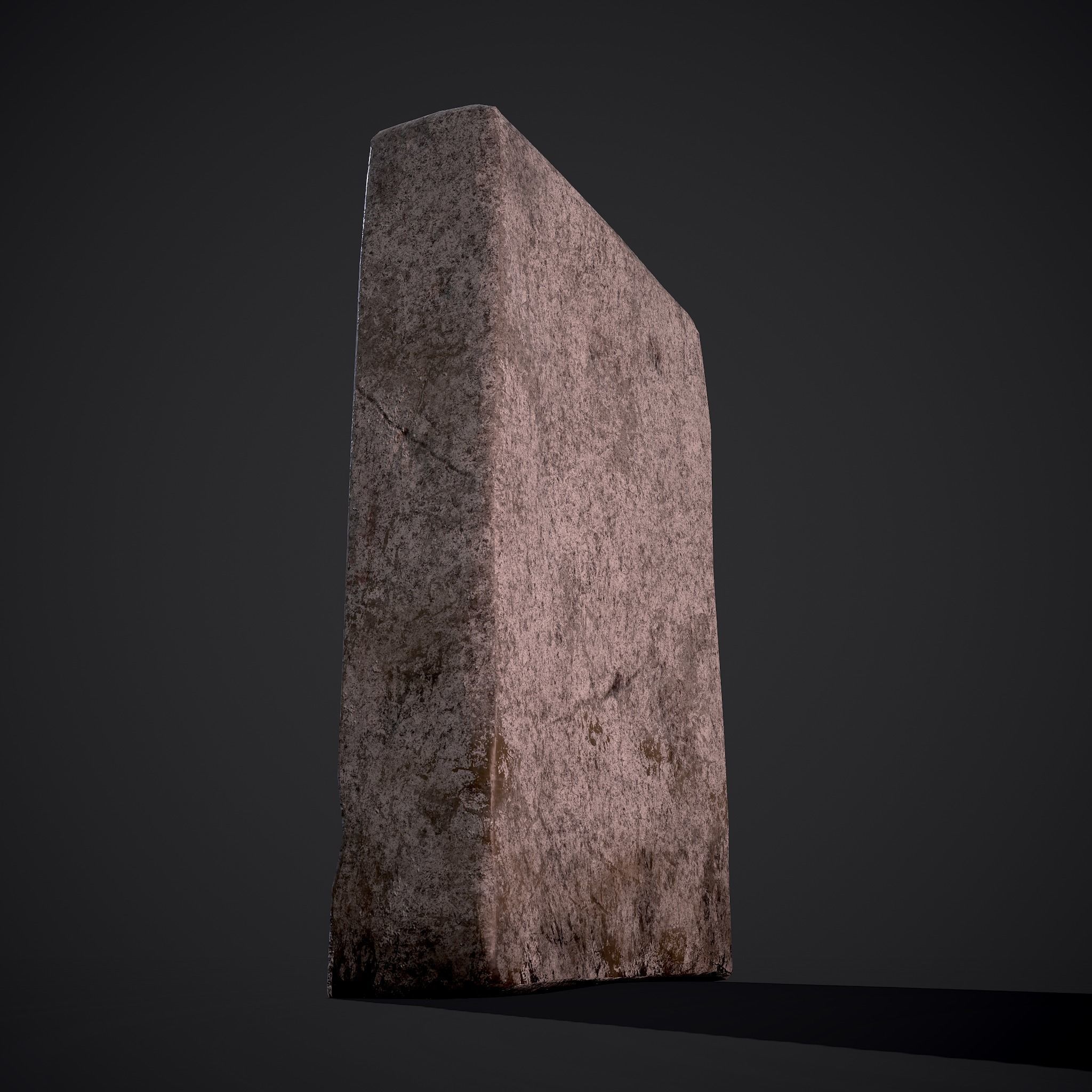 Grave Stone Version 3 Low-poly 3D model_23