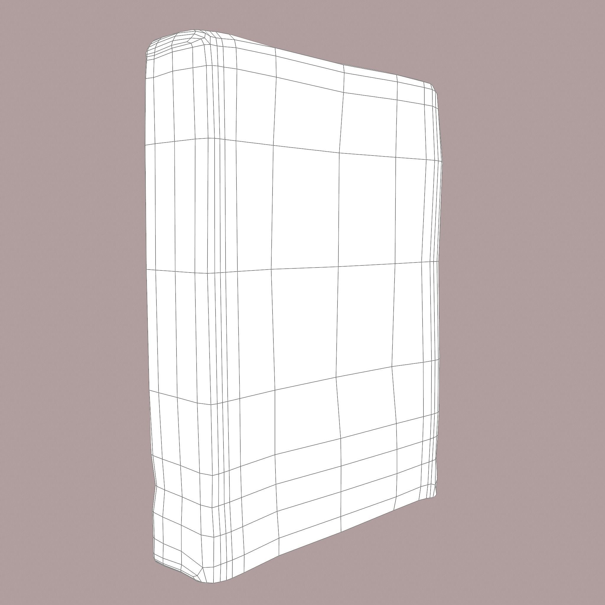 Grave Stone Version 3 Low-poly 3D model_41