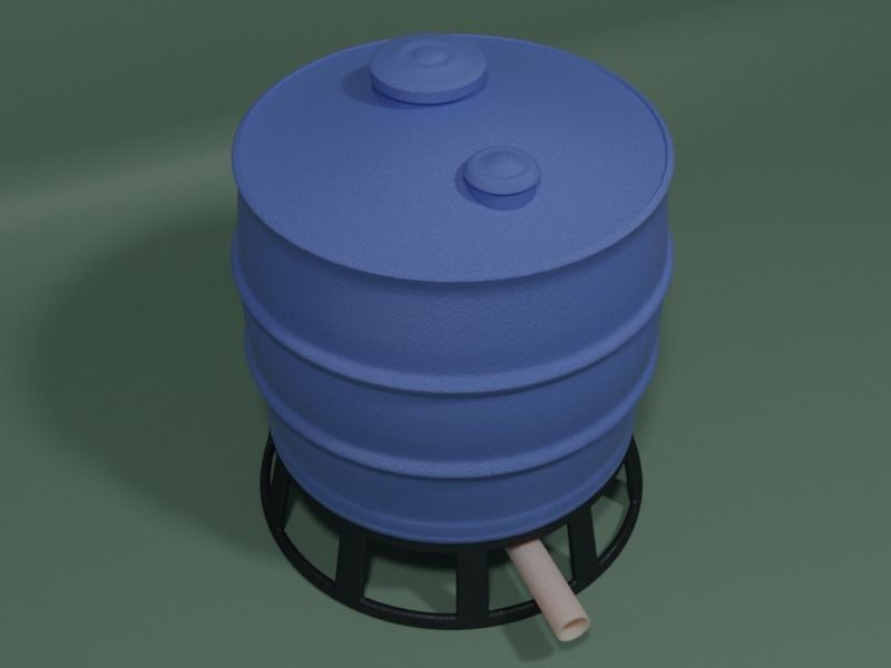 Rain Water Storage Tank 3D model_1