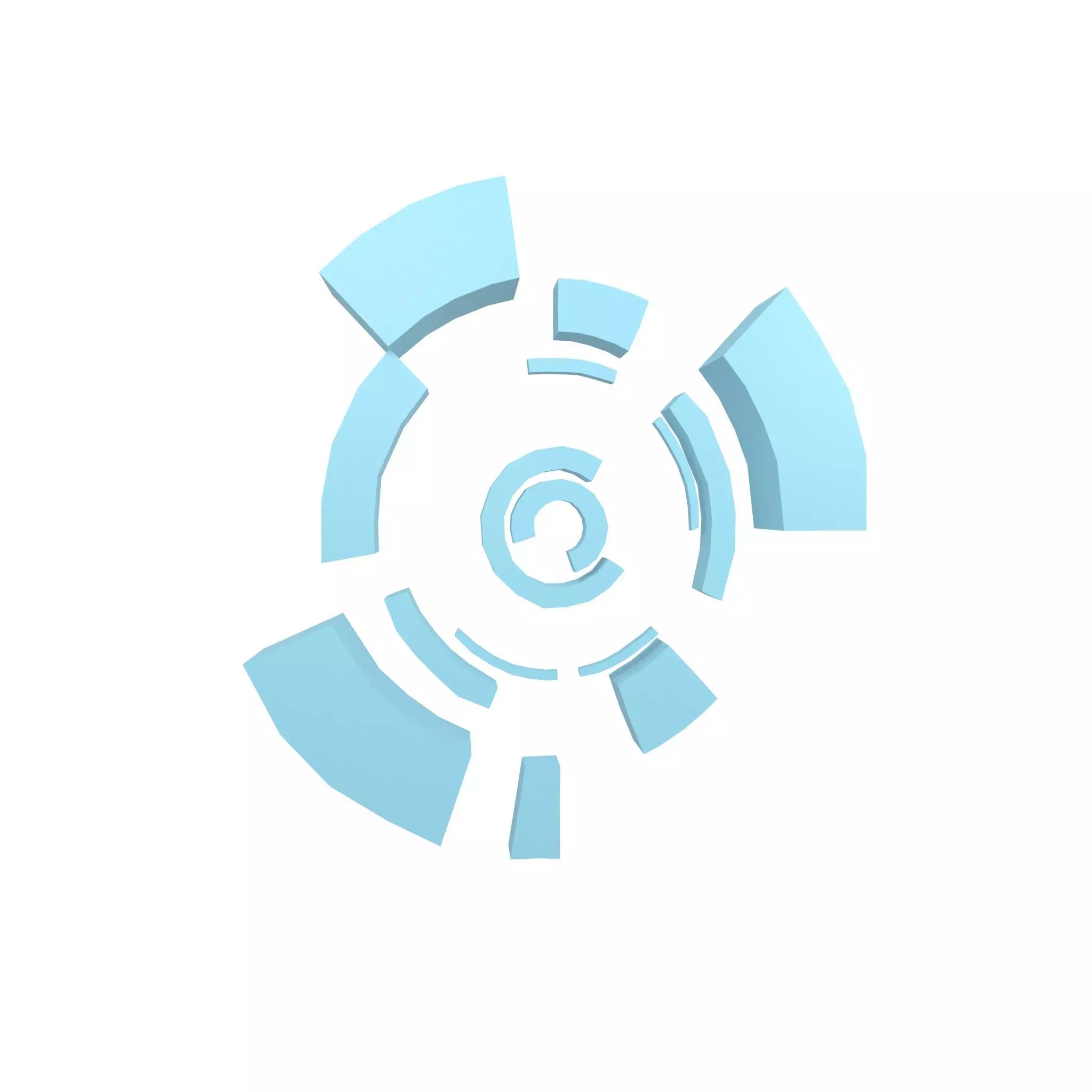 UHD High-tech Graphical Interface v3 001 Low-poly 3D model_0