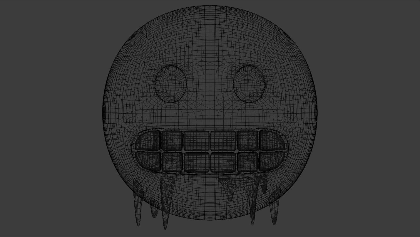 Freezing Emoji 3D model_5