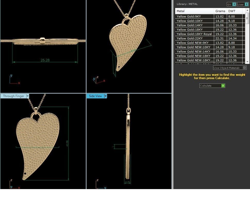 heart pendant-8629 3D print model_6