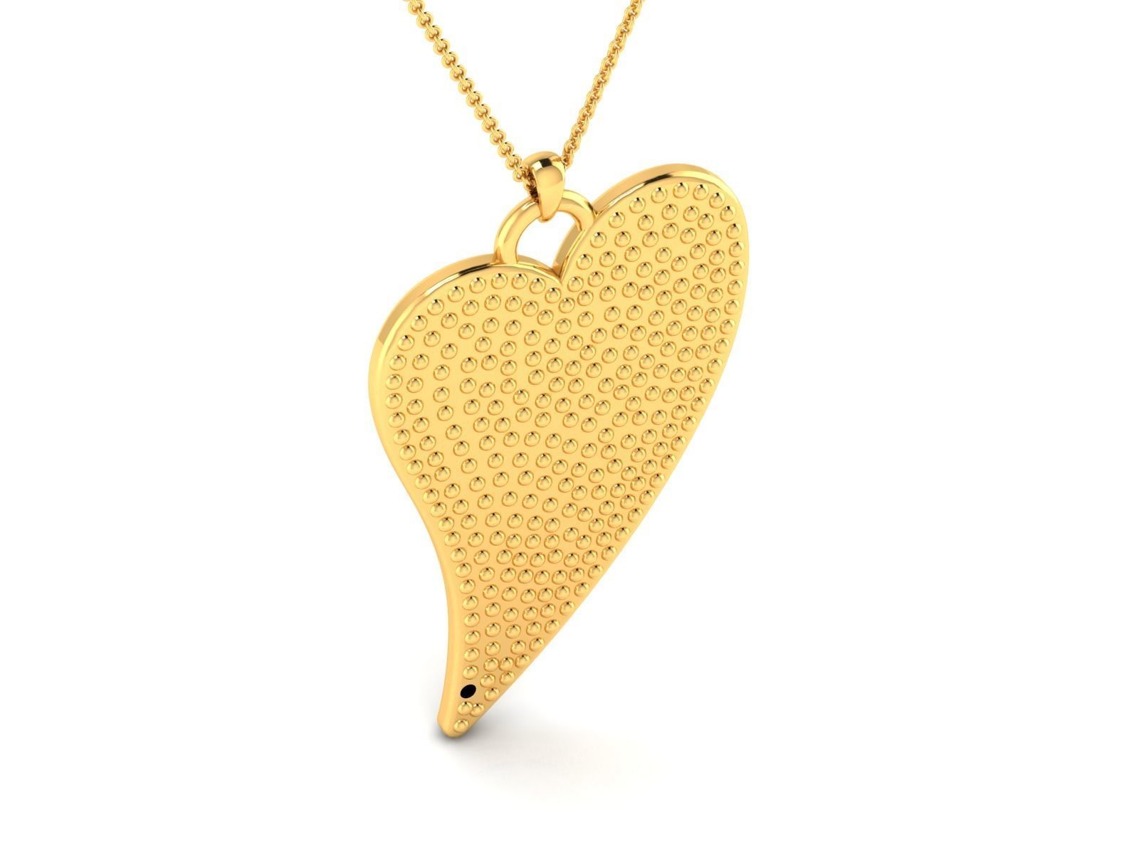 heart pendant-8629 3D print model_1