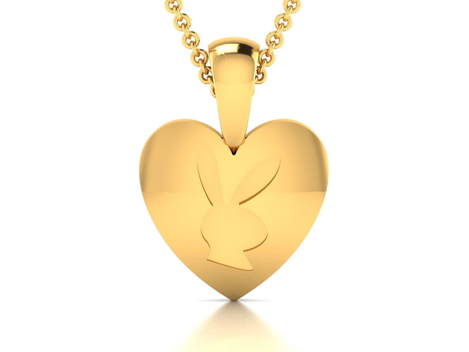 heart pendant-8530C 3D print model_3