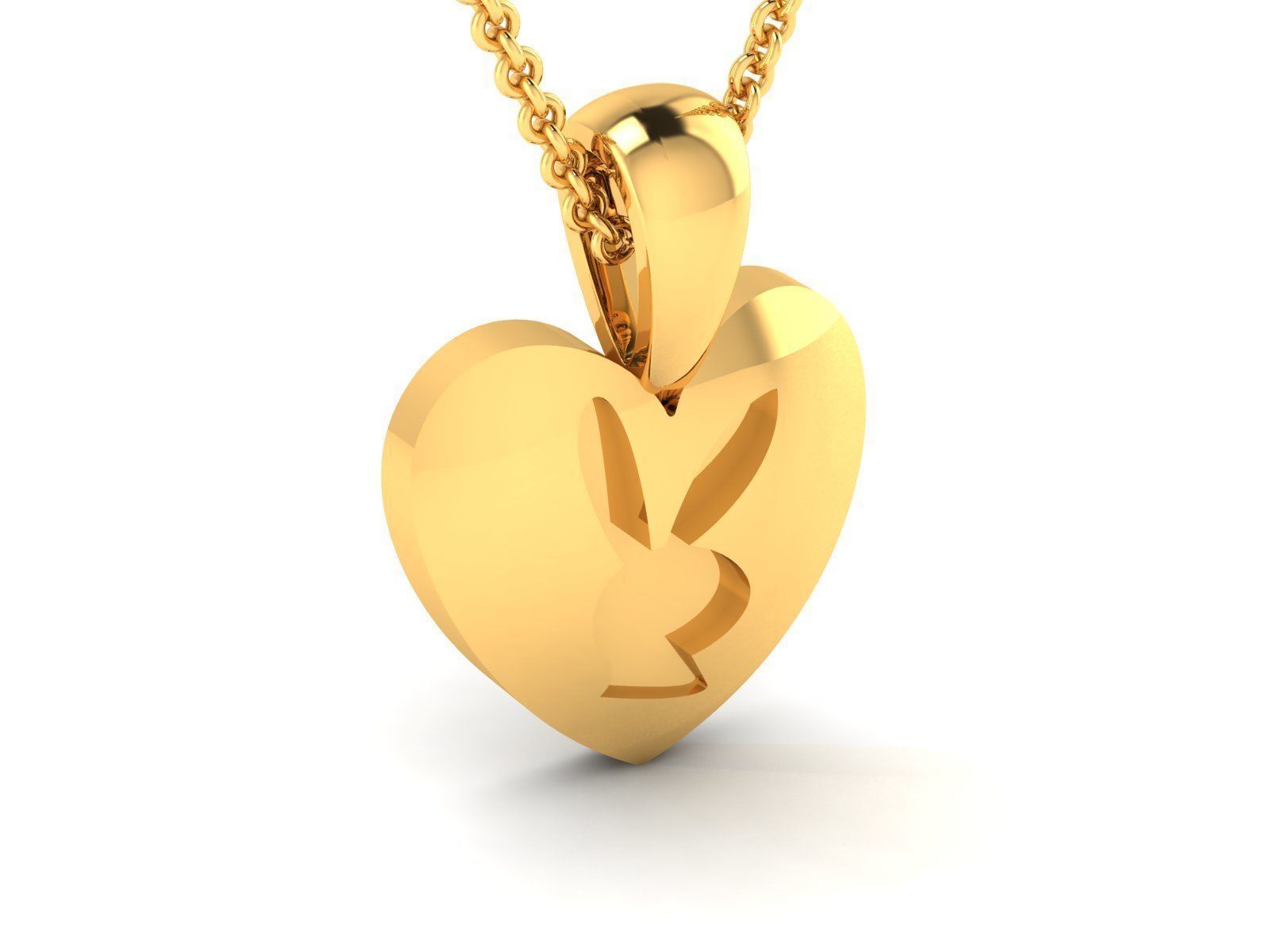 heart pendant-8530C 3D print model_2