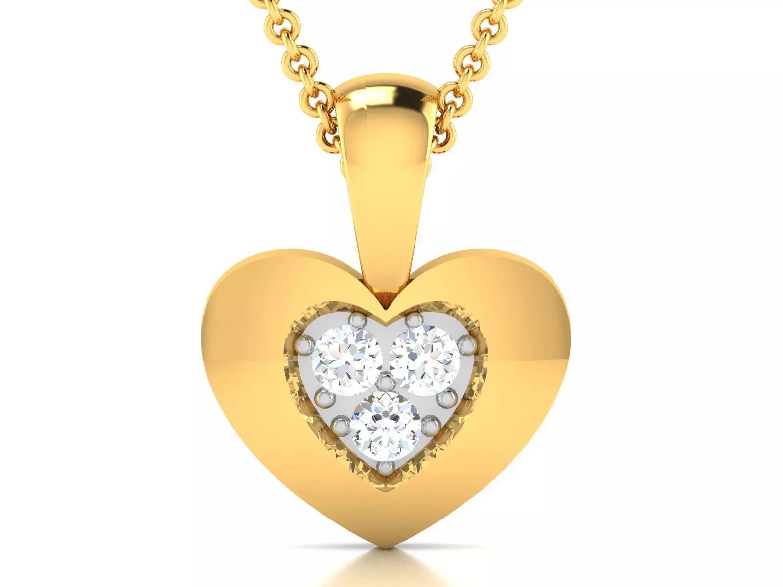 heart pendant-8530A 3D print model_0