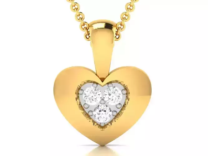 heart pendant-8530A 3D print model